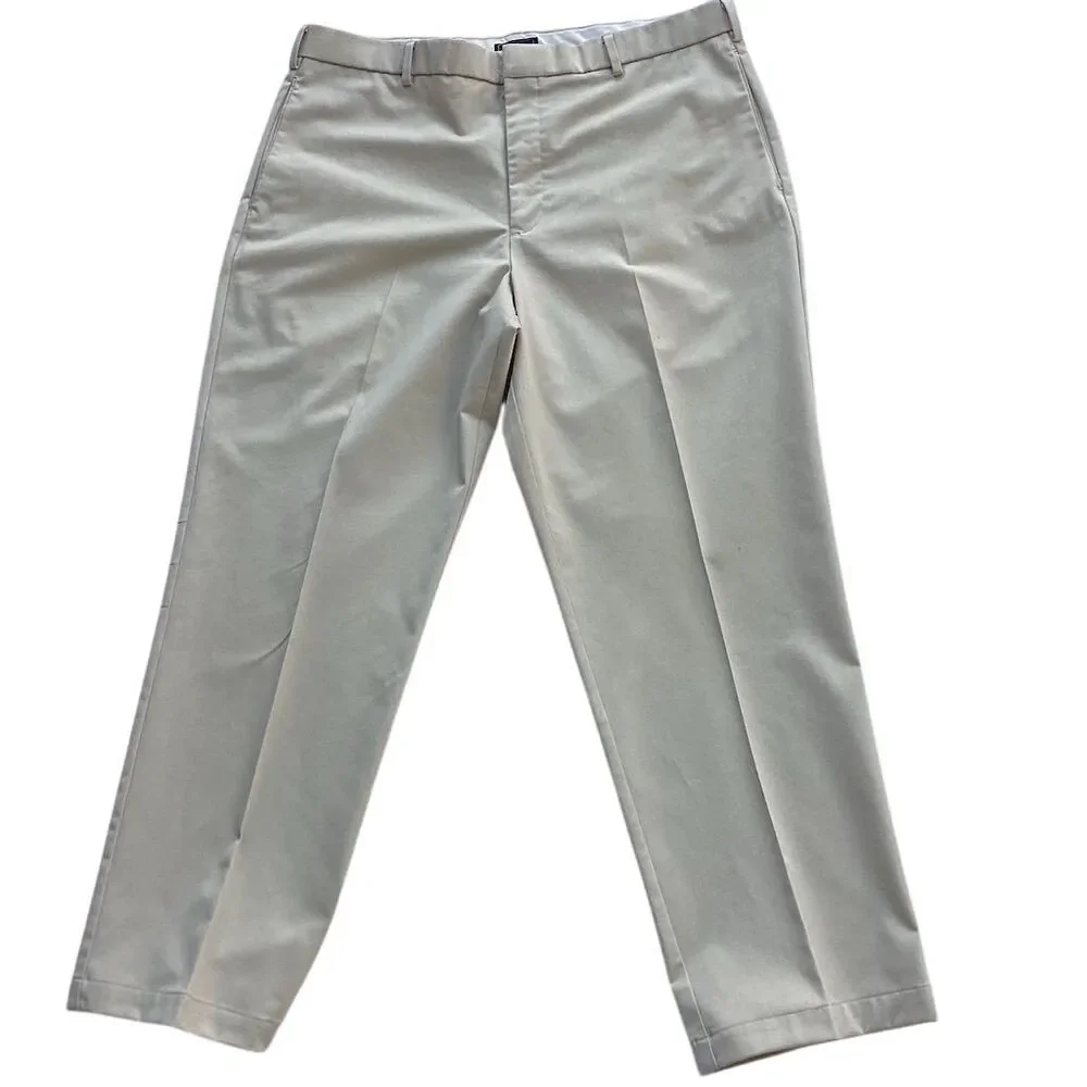 Dockers Men's Relaxed Fit Dress‎ Pants Sage Green 38x32 Flat Front